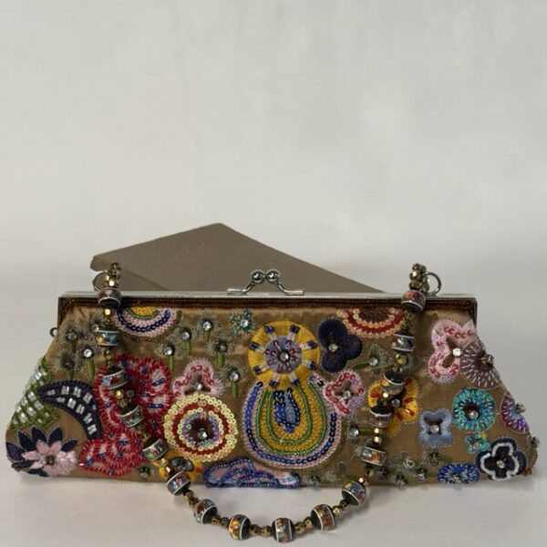 Sparkly Colorful Max Mayer Embroidered&Beaded Purse  